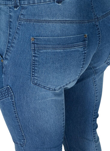 Ekstra slim fit Sanna jeans, Blue denim, Packshot image number 3
