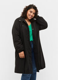 Jakke med hætte, Black, Model
