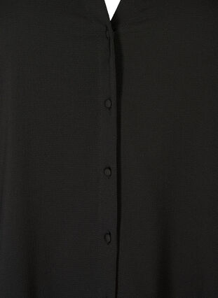 Midikjole med lange ærmer, Black, Packshot image number 2