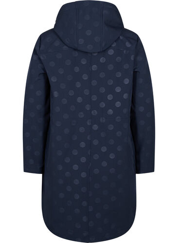 Softshell jakke med aftagelig hætte, Navy, Packshot image number 1