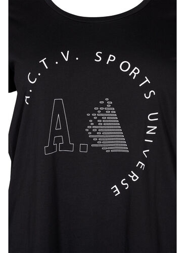 Trænings t-shirt med print, Black A.C.T.V, Packshot image number 2