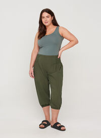 Løse knickers  med smock, Ivy Green, Model