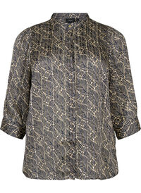 Skjortebluse med print 