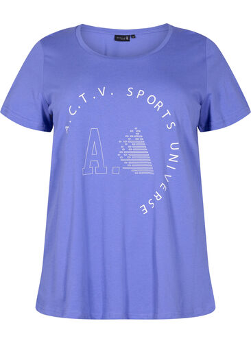 Trænings t-shirt med print, Very Peri A.C.T.V, Packshot image number 0