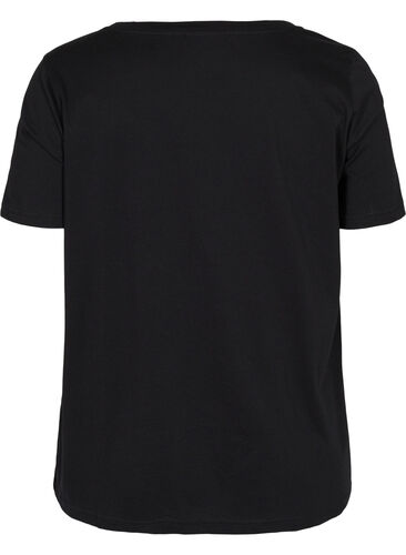 Trænings t-shirt med print, Black w. Raise, Packshot image number 1