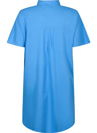 Lang skjorte med korte ærmer, Ultramarine, Packshot image number 1