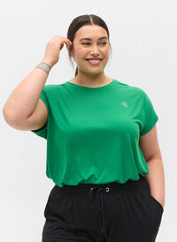 Ensfarvet trænings t-shirt, Jolly Green, Model