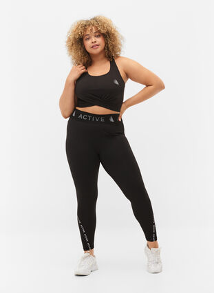 Sports bh med krydsdetalje, Black, Model image number 2