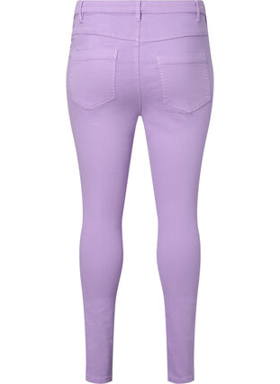 Højtaljede Amy jeans med super slim fit, Lavender, Packshot image number 1