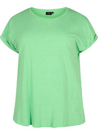 Neonfarvet t-shirt i bomuld