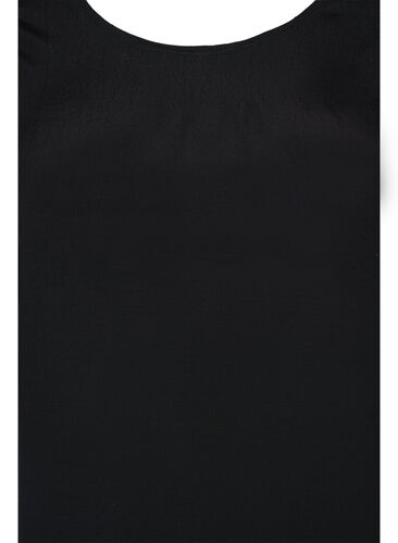 Viskose kjole med rygdetalje, Black, Packshot image number 2