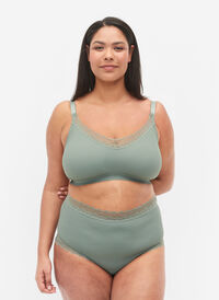 Højtaljet hipster med blonder, Laurel Wreath Ass, Model