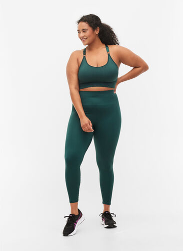 Seamless sports bh i ribkvalitet, Pine Grove, Model image number 2