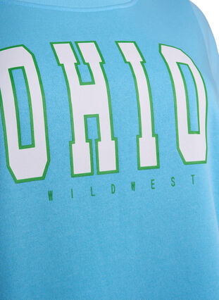 Lang sweatshirt med tekstprint, Baltic Sea, Packshot image number 2