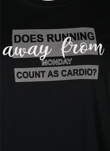 Trænings t-shirt med print, Black Monday, Packshot image number 2