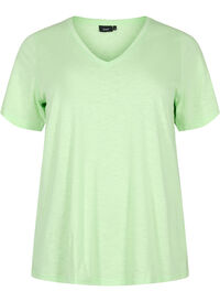 Kortærmet basis t-shirt med v-hals