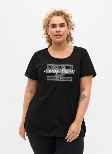 Trænings t-shirt med print, Black Monday, Model image number 0