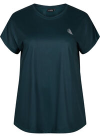 Ensfarvet trænings t-shirt