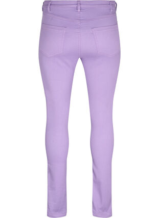 Højtaljede Amy jeans med super slim fit, Chalk Violet, Packshot image number 1