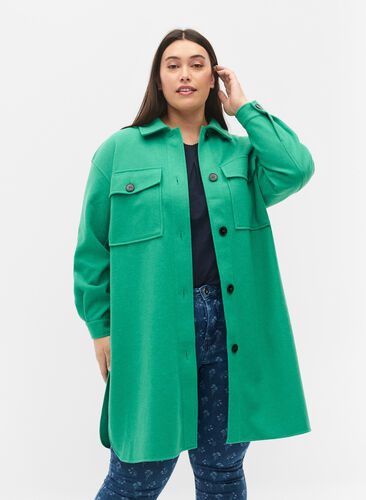 Skjortejakke med brystlommer, Leprechaun, Model image number 0
