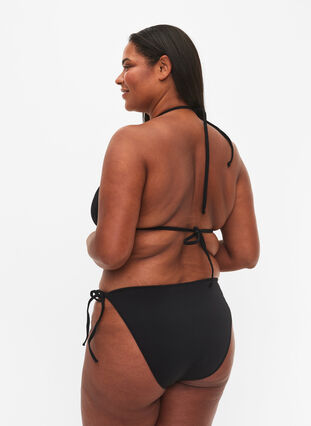 Bikini trusse med bindesnøre, Black, Model image number 1