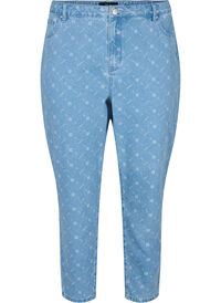 Mille mom fit jeans med print