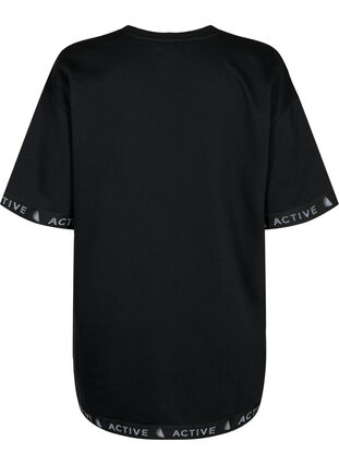 Lang sweatshirt med 1/2 ærmer, Black, Packshot image number 1