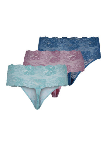 3-pak blonde g-streng, Mix assortments AW, Packshot image number 1