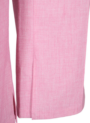 Melerede bukser med elastik og knaplukning, Rosebloom, Packshot image number 3