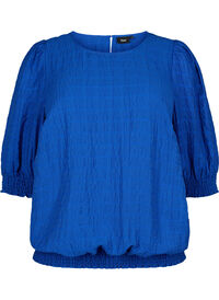 Smock bluse med lyocell (TENCEL™)
