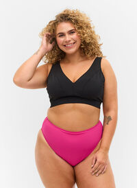 Højtaljet tai bikini trusse, Pink Peacock, Model