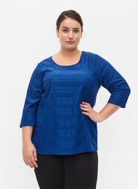 Mønstret bluse med 3/4 ærmer, Surf the web, Model