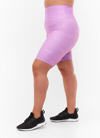 Træningsshorts med print , A.Violet w. Text, Model