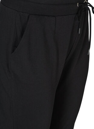Løse træningsbukser med lommer, Black, Packshot image number 2