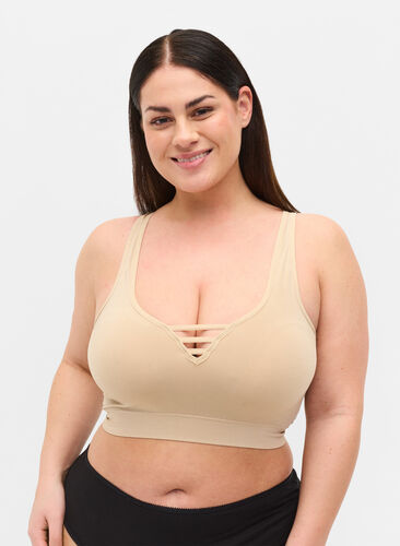 Let vatteret bh med string detaljer, Nude, Model image number 0