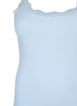 Top med blondekant, Cashmere Blue, Packshot image number 2
