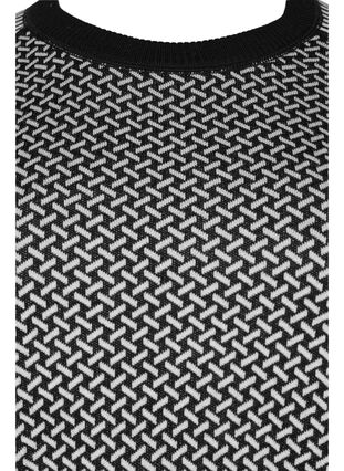 Mønstret skiundertrøje med uld, Medium Grey Comb, Packshot image number 2