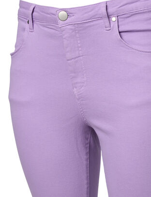 Højtaljede Amy jeans med super slim fit, Lavender, Packshot image number 2