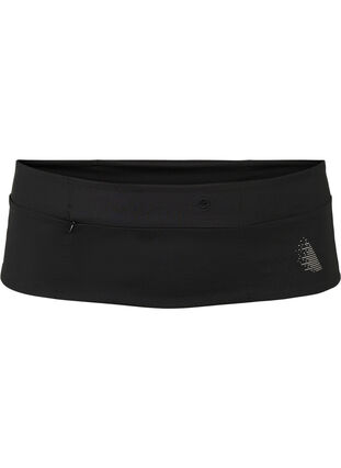 Løbebælte med reflex og lommer, Black, Packshot image number 0