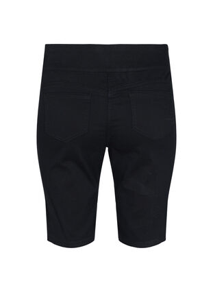 Tætsiddende shorts med baglommer, Black, Packshot image number 1