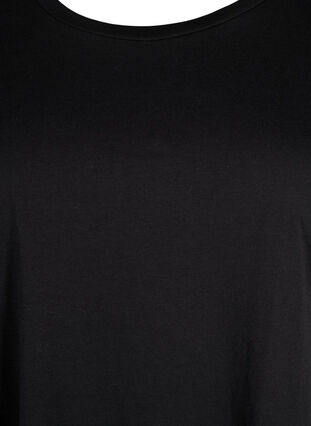 Kortærmet t-shirt i bomuldsblanding, Black, Packshot image number 2