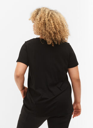 Trænings t-shirt med print, Black w. Run Away, Model image number 1
