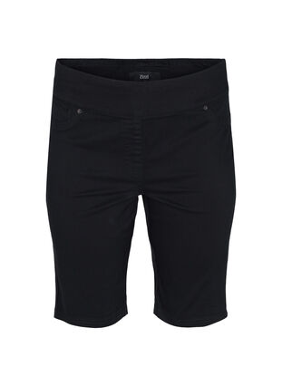 Tætsiddende shorts med baglommer, Black, Packshot image number 0