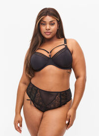 Tai trusse med mesh og blonder , Black, Model