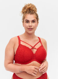 Formstøbt bh med blonder og string, Red Ass., Model