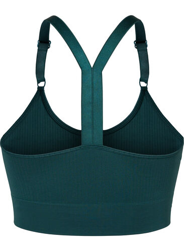 Seamless sports bh i ribkvalitet, Pine Grove, Packshot image number 1
