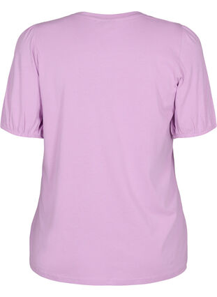 Bomulds t-shirt med 2/4 ærmer, Lupine, Packshot image number 1