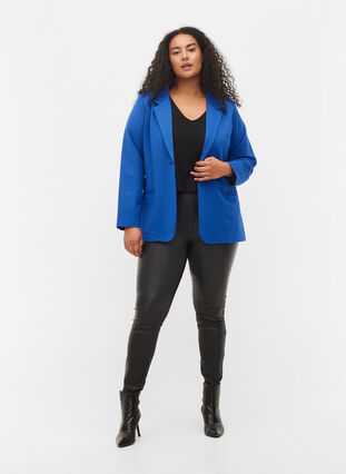 Enkel blazer med knaplukning, Surf the web, Model image number 2