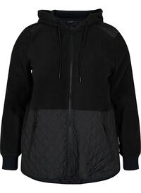 Sportsjakke med teddy og quilt