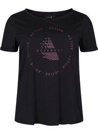 Trænings t-shirt med print